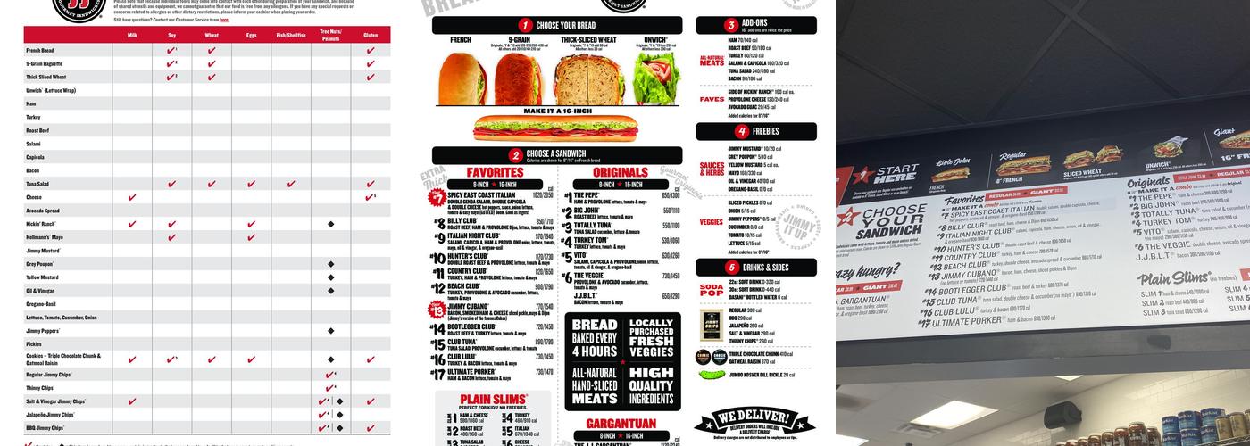 Jimmy John's Menu