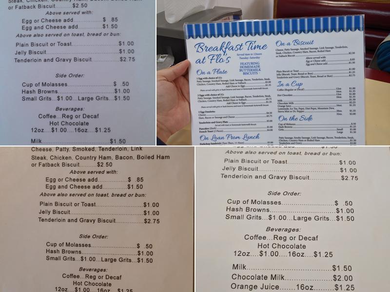 Flo's Kitchen Menu