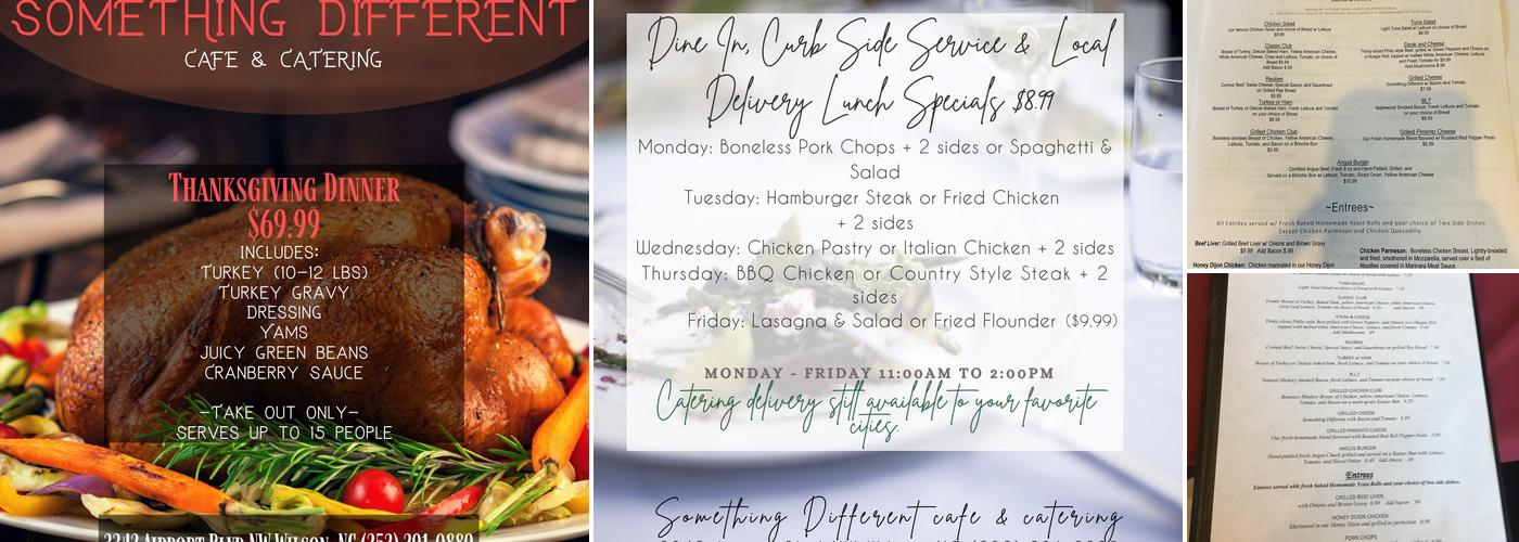 Something Different Cafe & Catering Menu