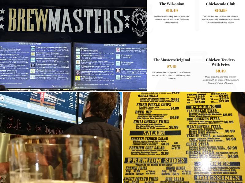 Brewmasters Menu