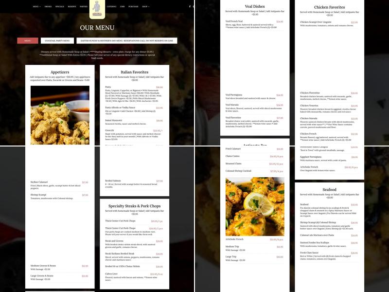 Nick's Sea Breeze Inn Menu