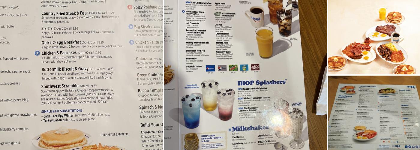 IHOP Menu