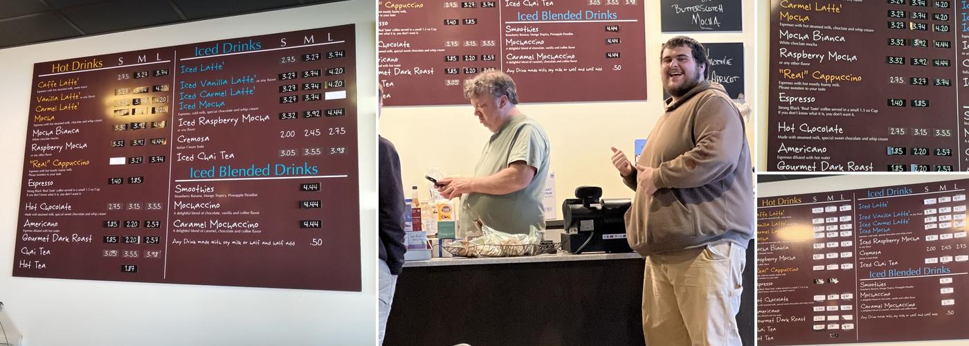 WiredCoffeeEspress Menu