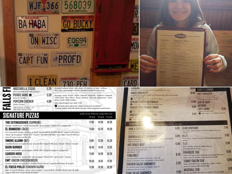 Falls Firehouse Pizza Menu