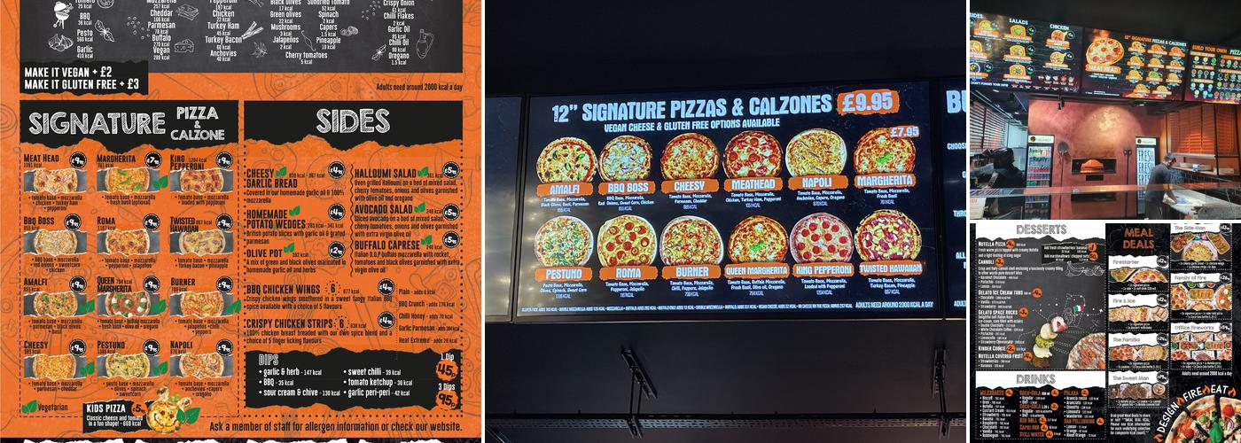 Fireaway Pizza Neasden Menu