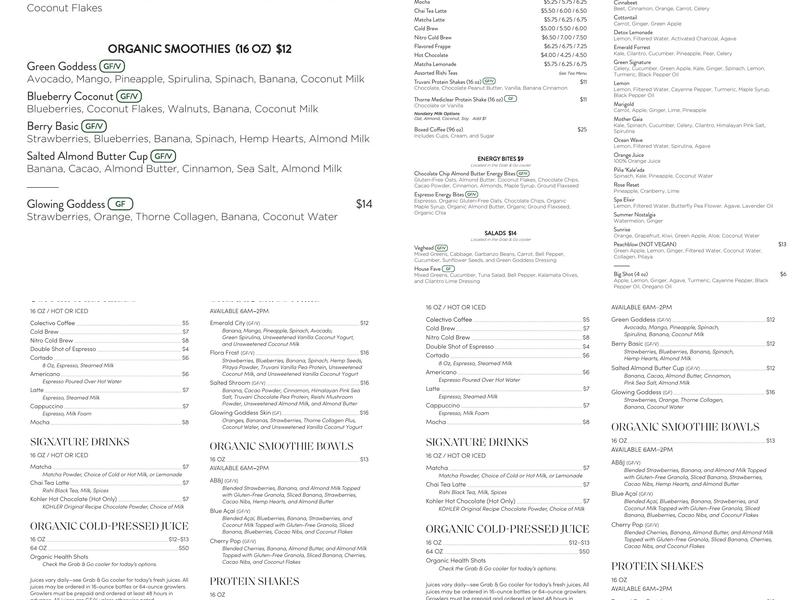 Awakening Menu