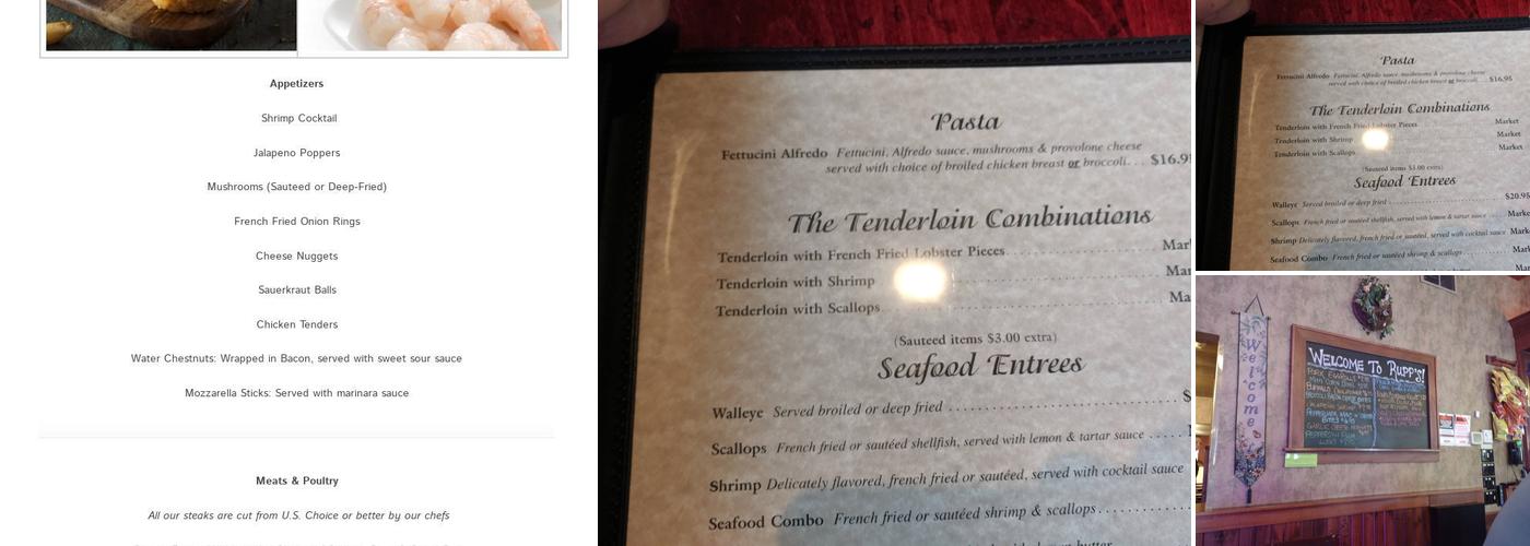 Rupp's Supperclub (Rupp’s on Washington) Menu