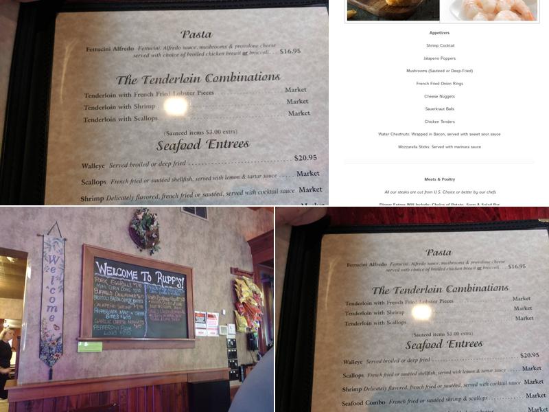 Rupp's Supperclub (Rupp’s on Washington) Menu