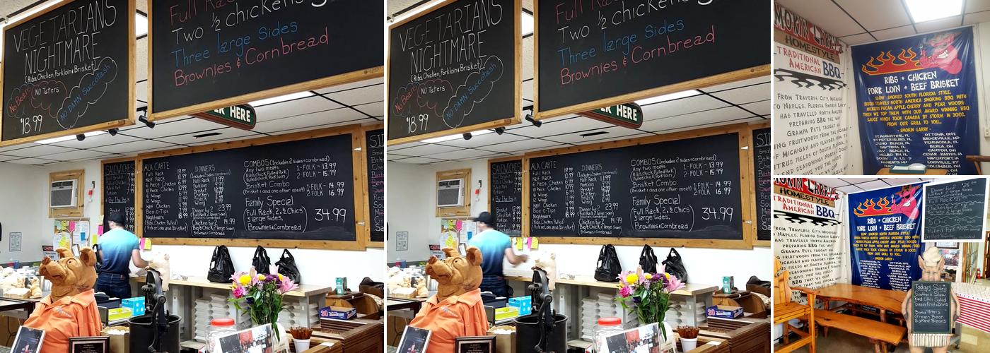 Homeboy Barbeque Menu