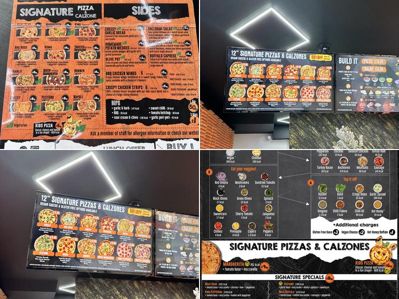 Fireaway Pizza Enfield Menu