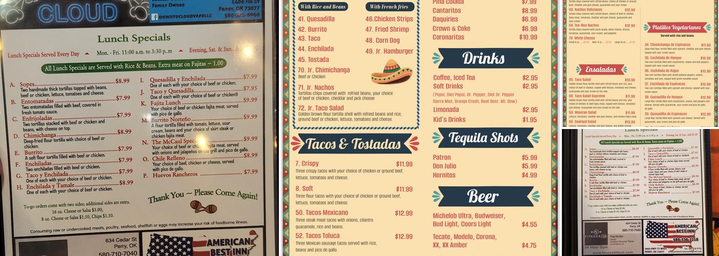 La Macarena Menu