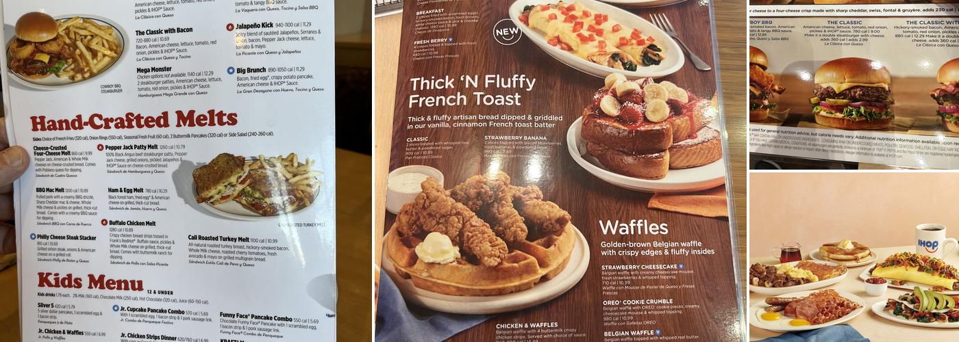 IHOP Menu
