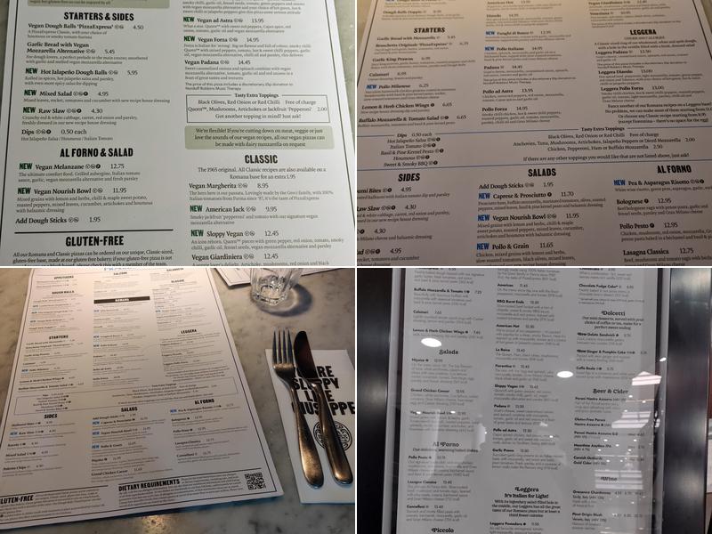 Pizza Express Menu