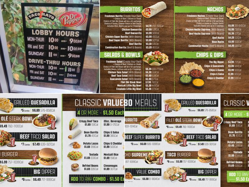 Taco Mayo Menu