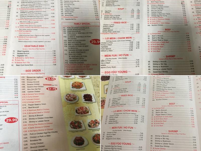 King Wok Menu