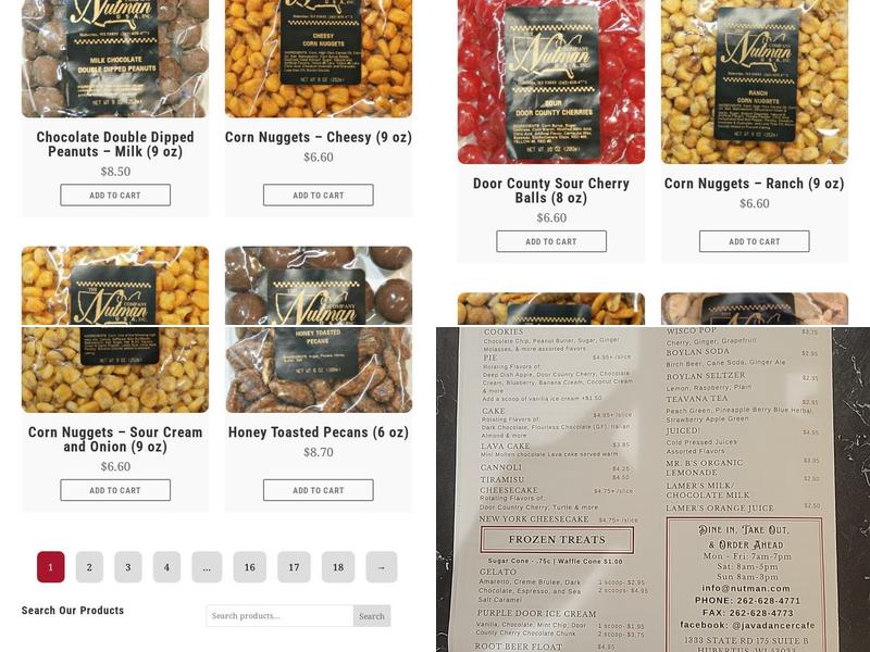 Java Dancer Coffee Bar and Café Menu