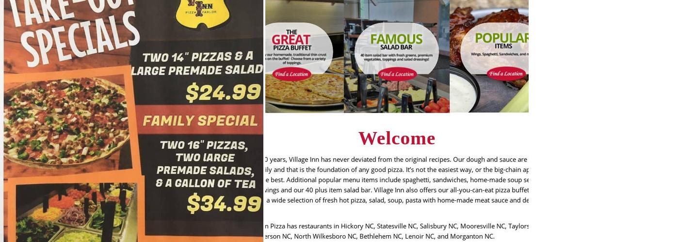 Village Inn Pizza Bethlehem Menu