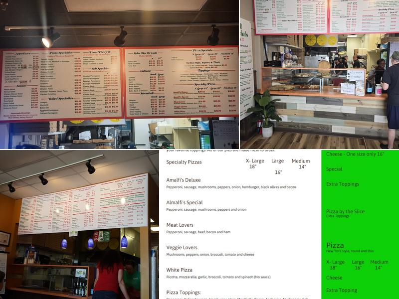 Amalfi's Pizza of Conover Menu