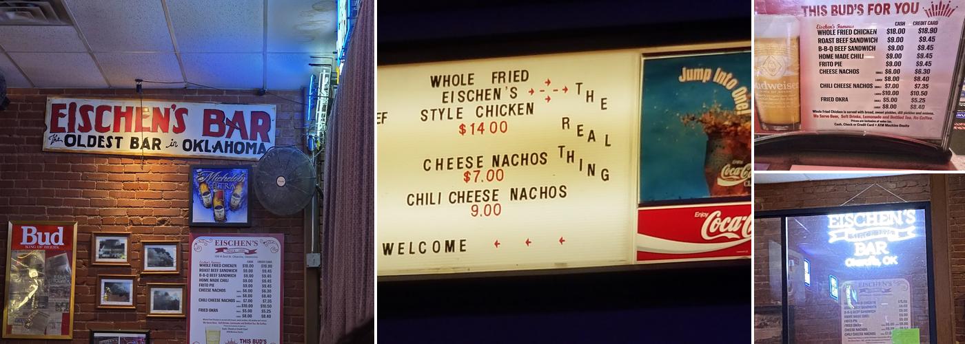 Eischen's Bar Menu