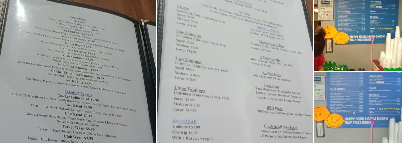Burger Station Menu