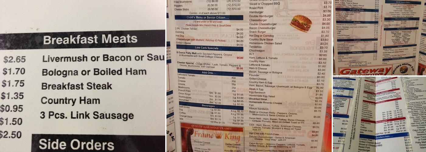 West End BBQ Menu
