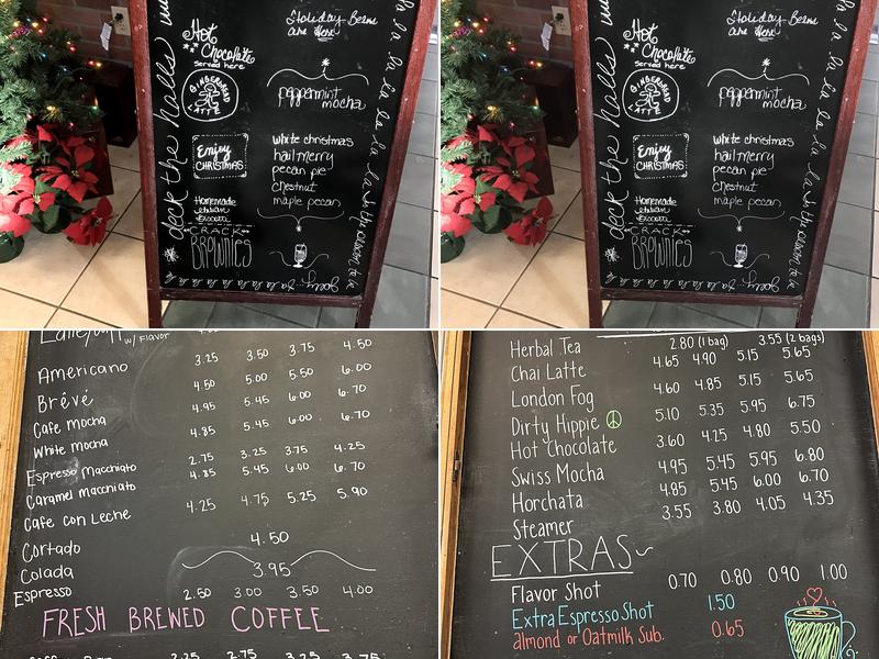 Emerson's Coffee Menu