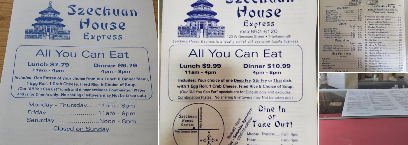 Szechuan House Menu