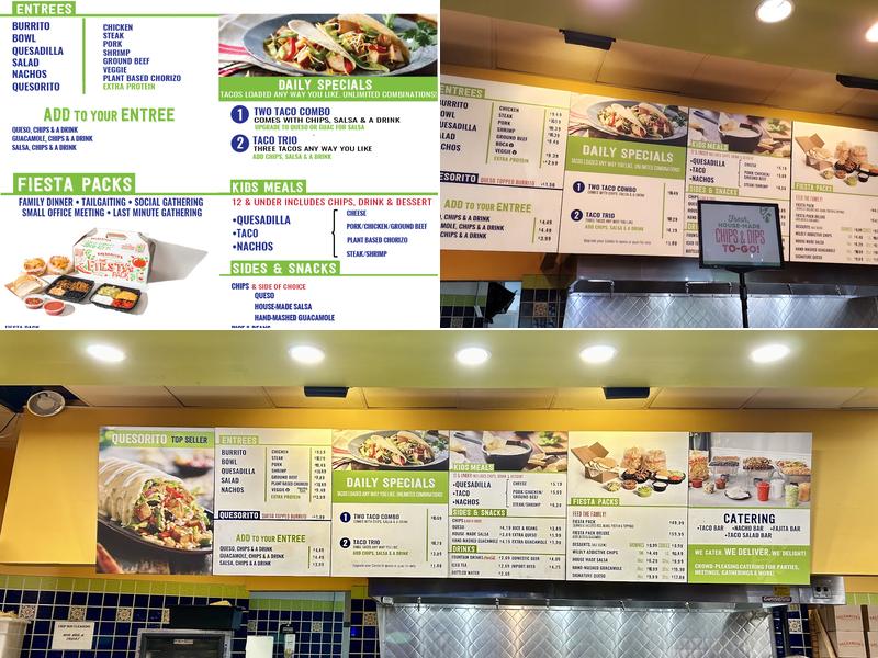 Salsarita's Fresh Mexican Grill Menu