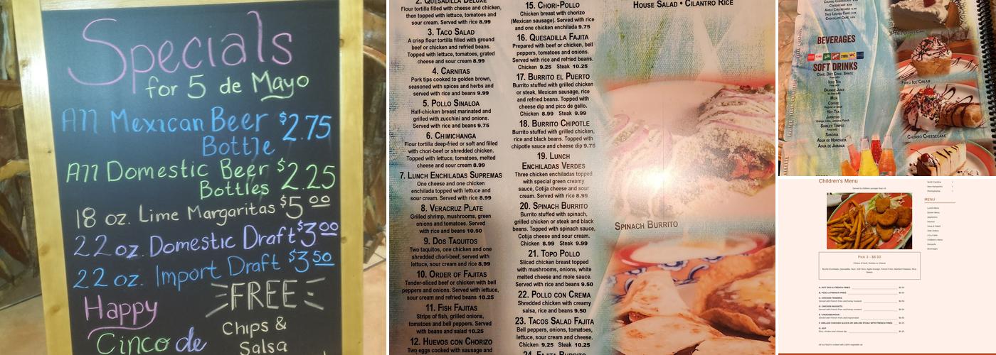 Rancho Viejo Mexican Grill Menu