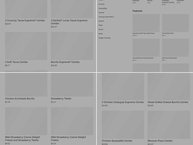 Taco Bell Menu