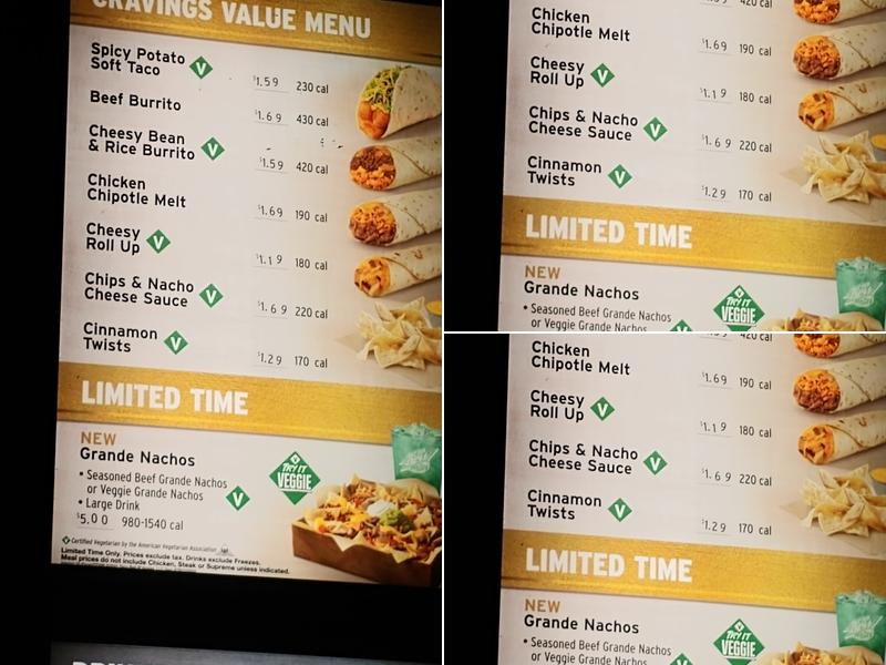 Taco Bell Menu