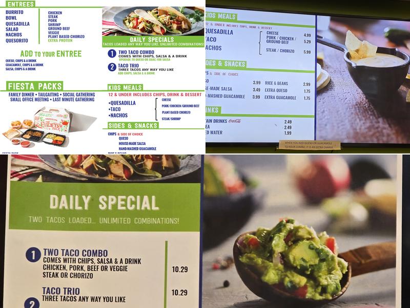 Salsarita's Fresh Mexican Grill Menu