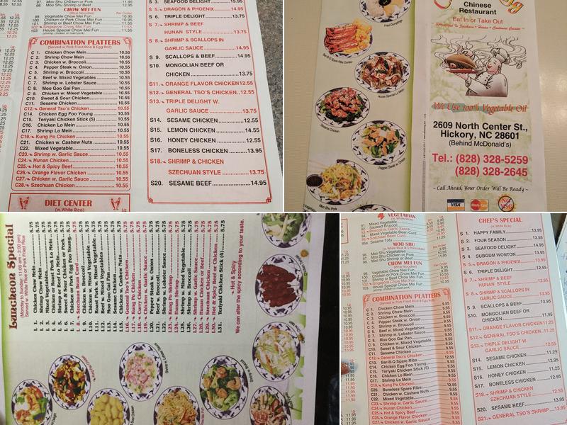China King Menu