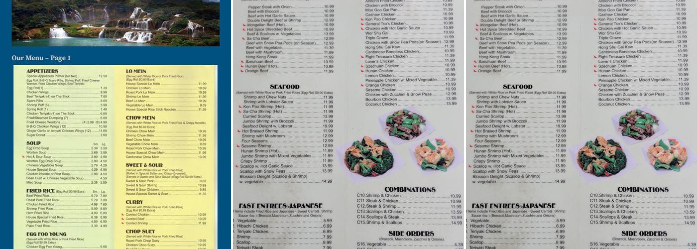China Express Menu