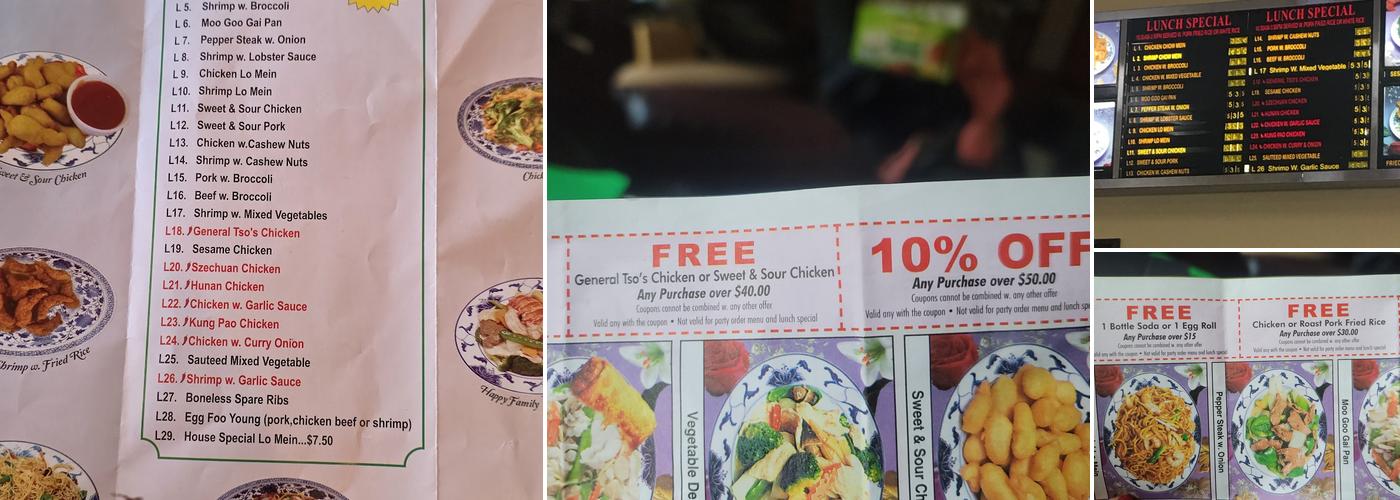 Chen's Garden Menu