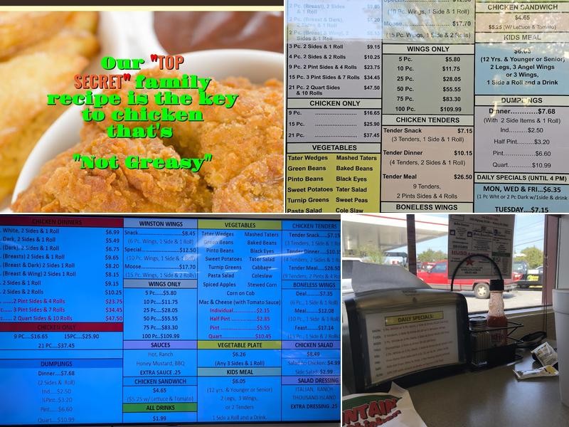 MOUNTAIN Fried Chicken Menu