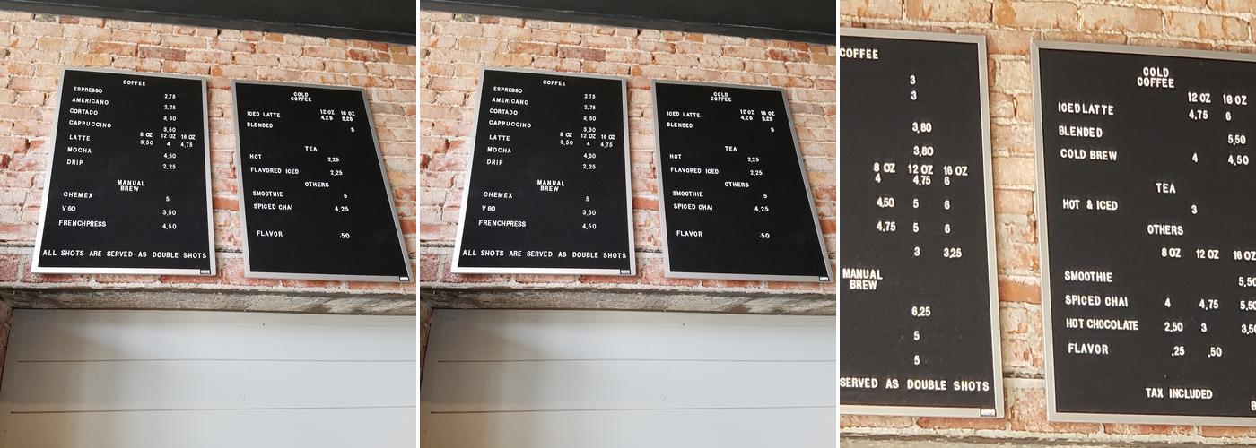 Balanced Coffee Co Menu