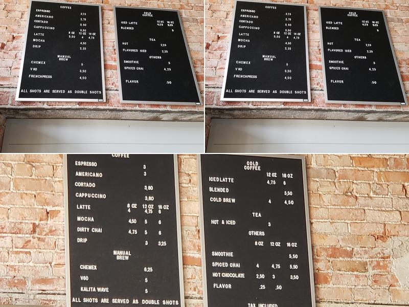 Balanced Coffee Co Menu
