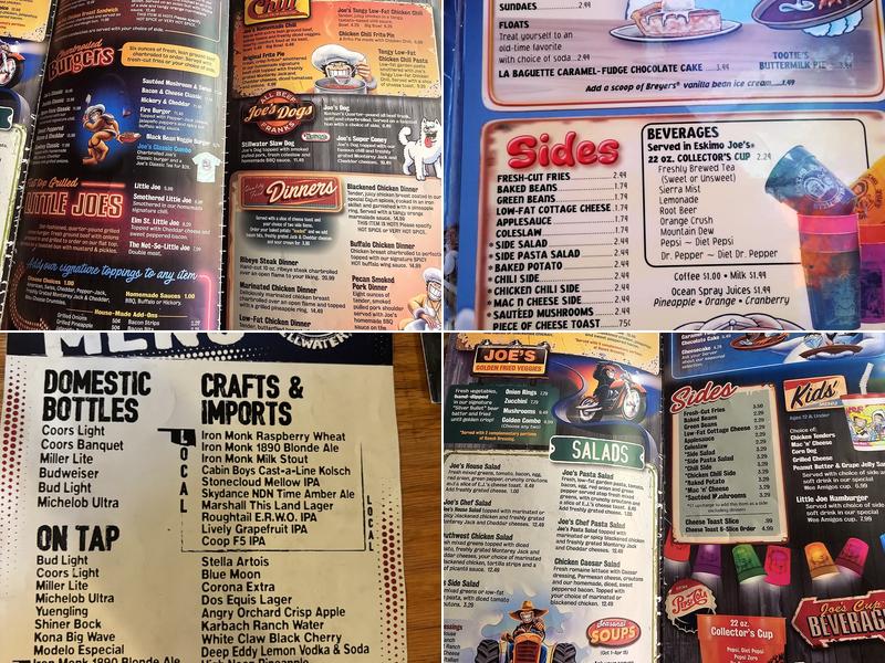 Eskimo Joe's Menu