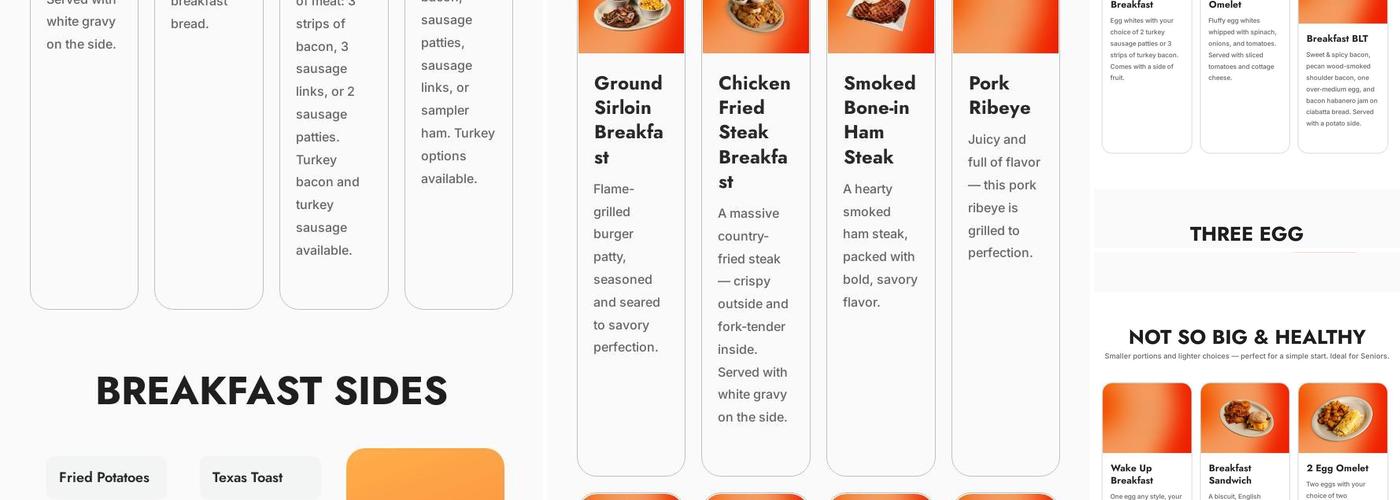 Granny's Kitchen Menu