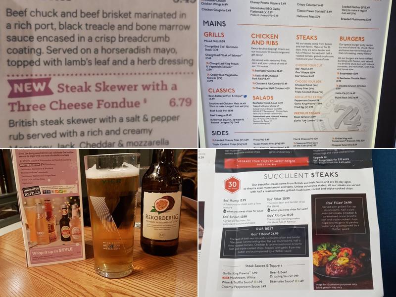 Travellers Rest Beefeater Menu