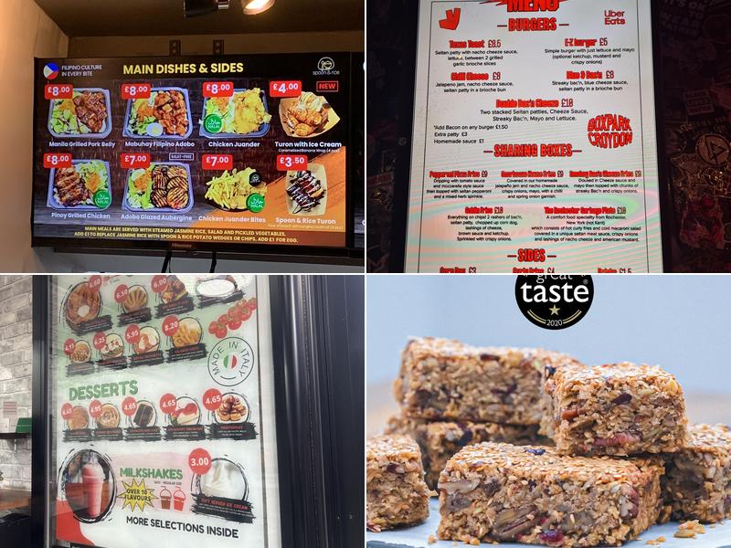 BOXPARK Croydon Menu