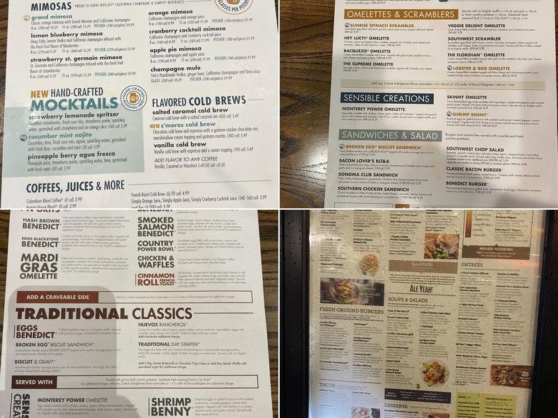 Another Broken Egg Cafe Menu