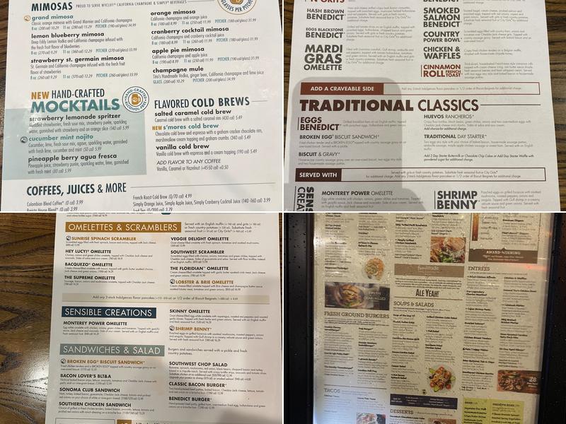 Another Broken Egg Cafe Menu
