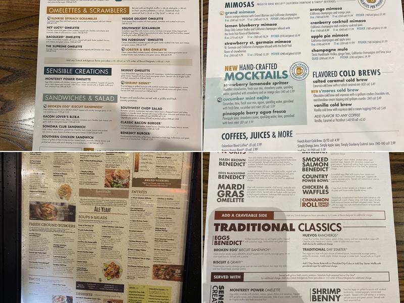 Another Broken Egg Cafe Menu