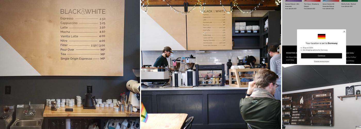 Black & White Coffee Wake Forest Menu