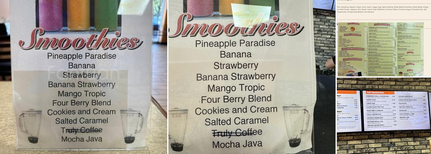 Andy's NY Bagel Cafe & Deli Menu