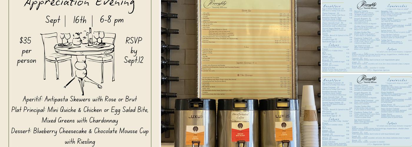 Hereghty Heavenly Delicious Menu