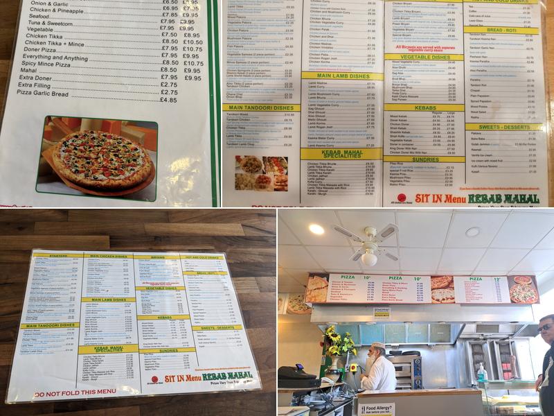 Kebab Mahal Menu
