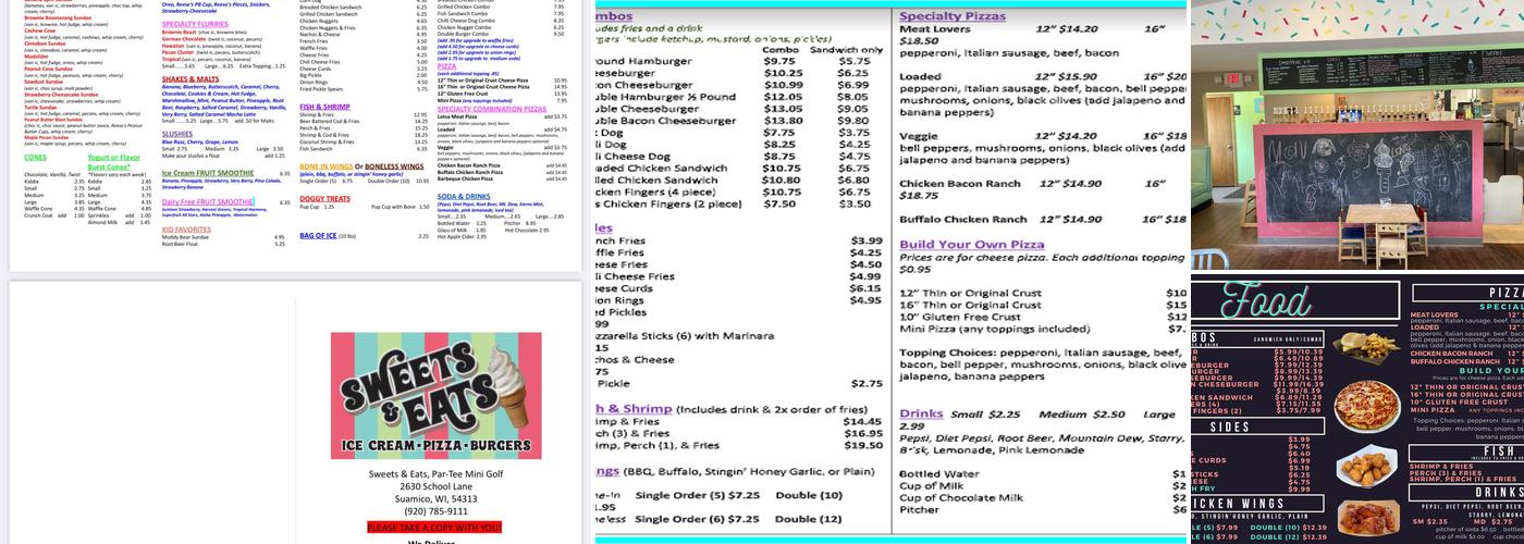 Sweets & Eats Menu